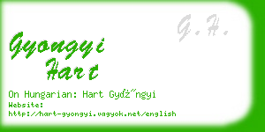 gyongyi hart business card